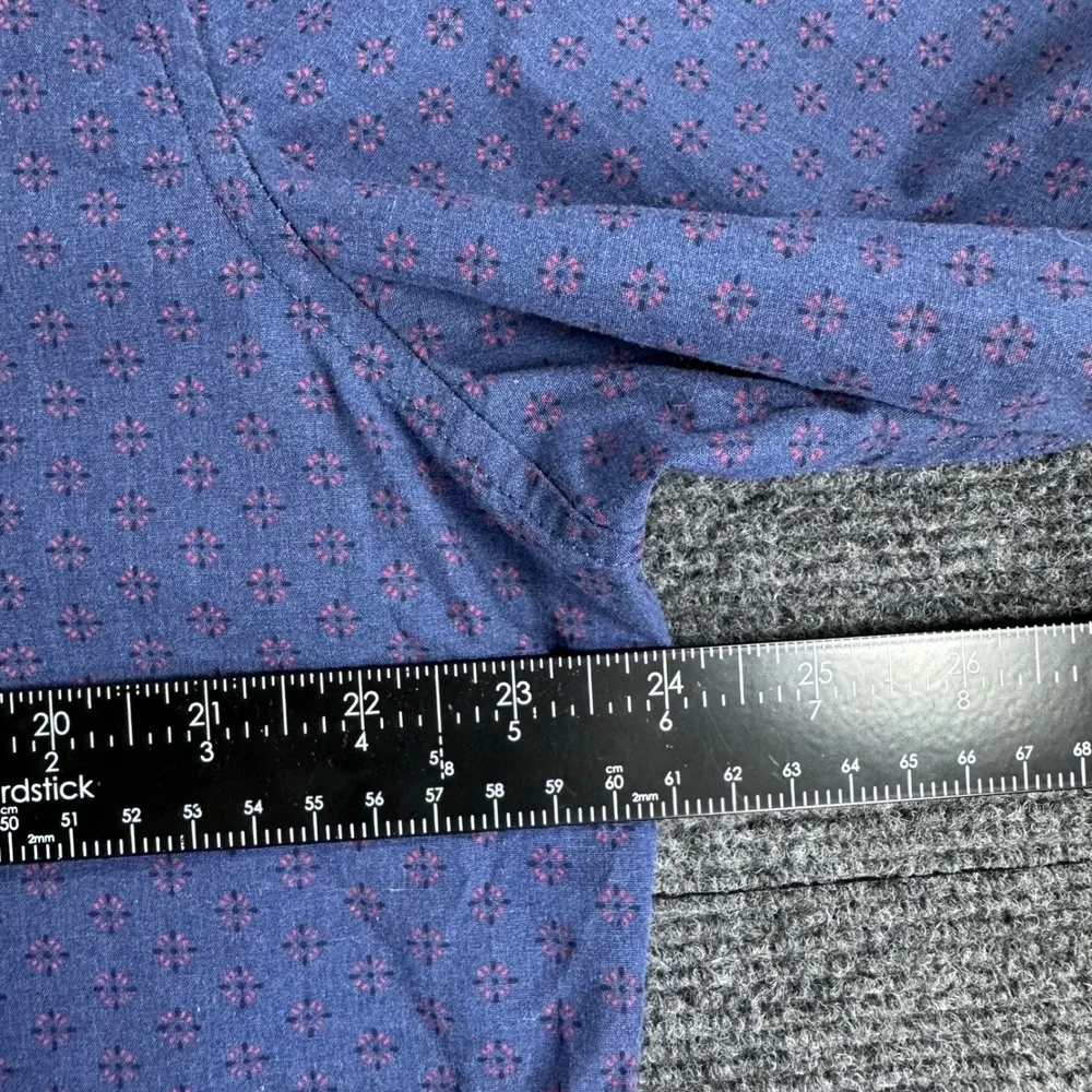 Banana‎ Republic Button Down Mens XL Extra Large Blue Grant Slim Fit Luxe Poplin